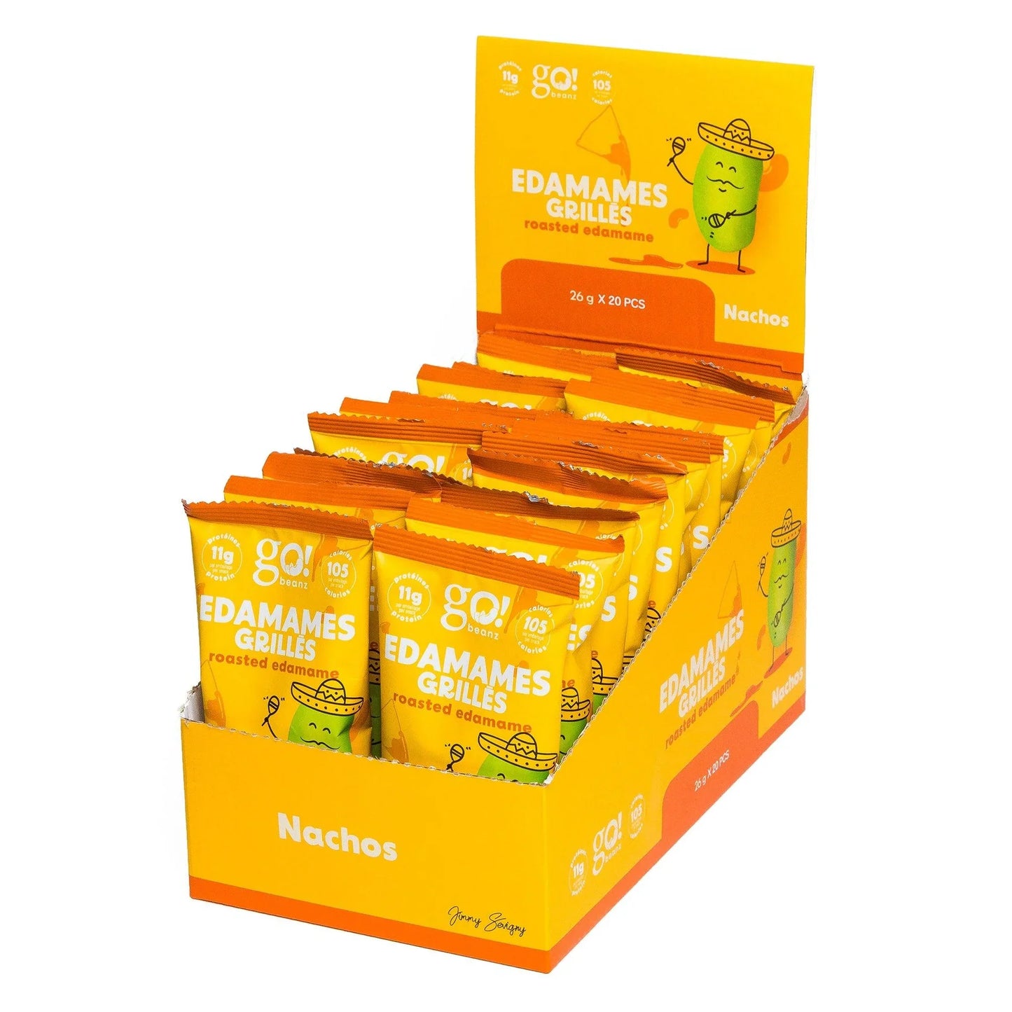 JIMMY SÉVIGNY - GO Beanz Edamames Grillés 26g 20/box