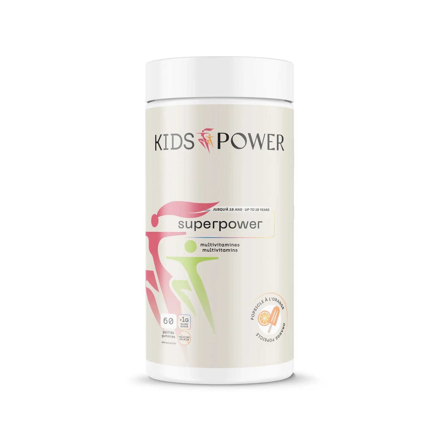 GIRL POWER - KIDS POWER Super power Orange Popsicle