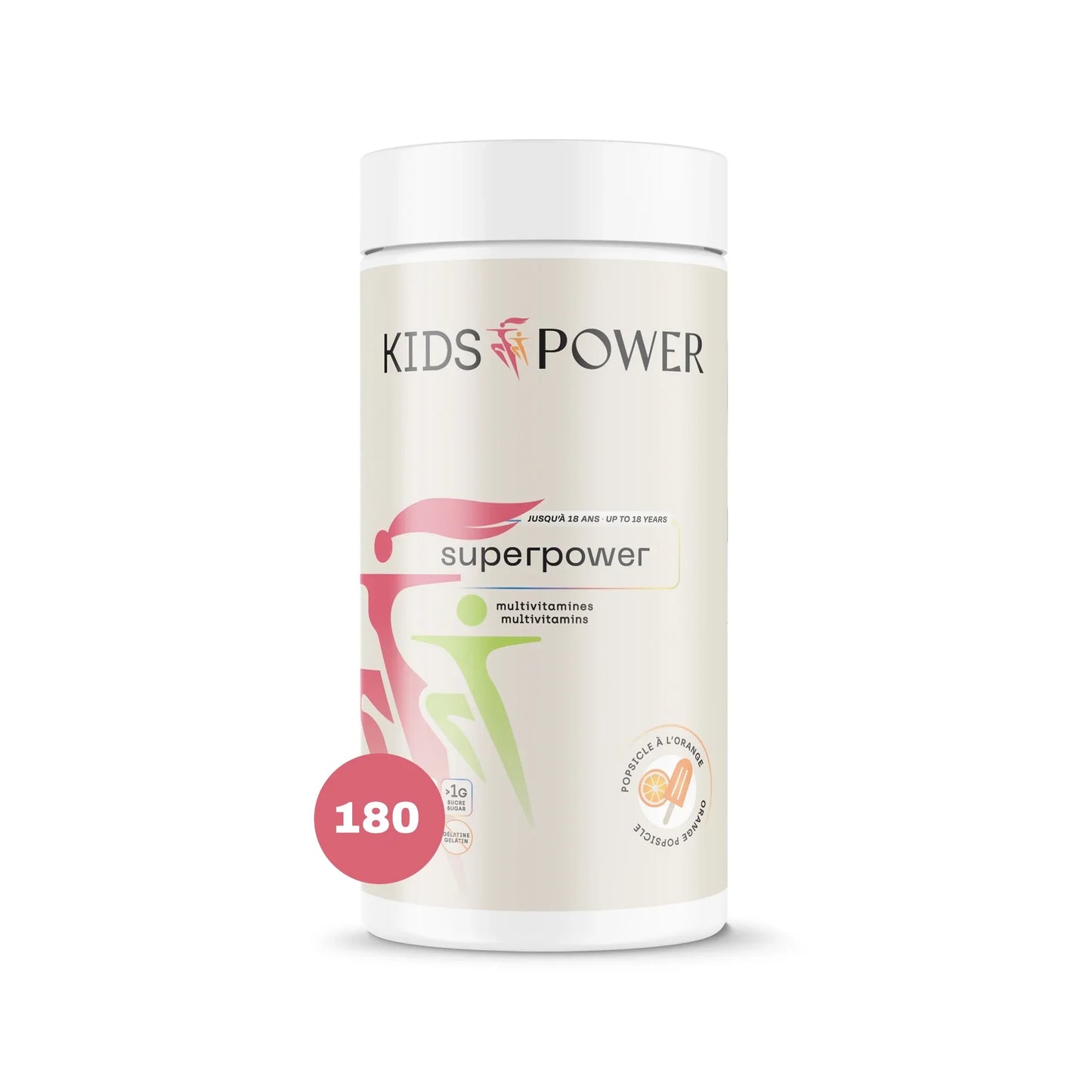 GIRL POWER - KIDS POWER Super power Orange Popsicle