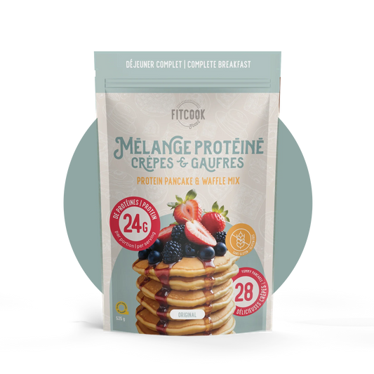 Fitcook Foodz | Mélange Protéiné Crêpes & Gauffre Boîte de 6 sacs